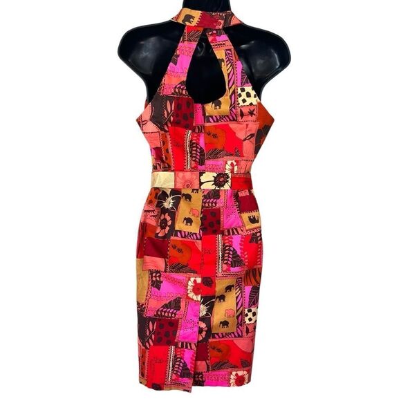 Russell Kemp Patchwork Animal Safari Print Dress - Picture 12 of 12